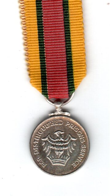 Ghana Distinguished Prisons Service Medal.  (miniature) EF