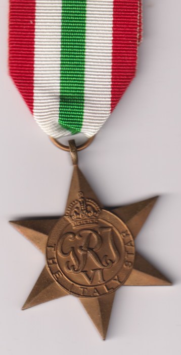 Italy Star, unnamed as issued. Mint