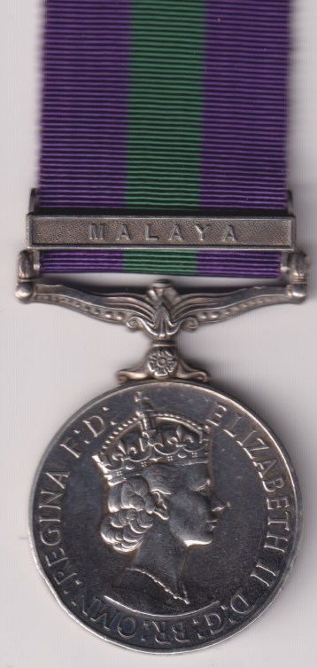 General Service Medal 1918-1962 3rd issue George VI IND IMP:, 1 clasp, Palestine 1945-48. 19179611 Private W. Granger, Royal Army Ordnance Corps.  GVF