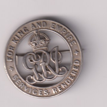 Silver War Services Badge 1914-1918, (204391). 16276 Private L.L. Cohen, East Surrey Regiment.  EF