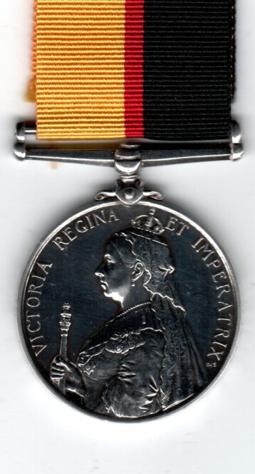 Queen's Sudan Medal 1896-1898. 3208 Private P. Mylatt, 1/ North Staffordshire Regiment  GVF/EF