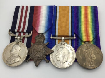 Military Medal G.V.R, (5827 Sjt. 14/Nth'd Fus.) 1914-15 Star (5827 C.Q.M. Sjt. North'd Fus.) British War Medal, Victory Medal, (5827 C. Sjt. North'd Fus.) 5827 Company Quartermaster Sergeant W. B. Shipley, 14/ Northumberland Fusiliers   VF/GVF