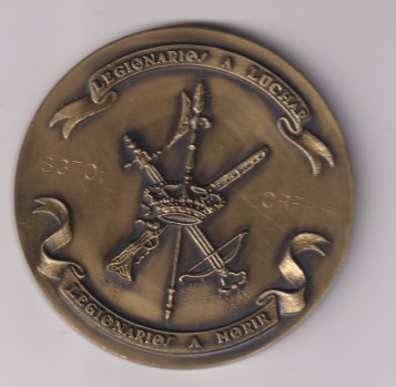 Commemorative Medallion, Spanish Legion  Espanola  LXXV Anniversary ( 1920-1995) 80mm dia. GVF/EF
