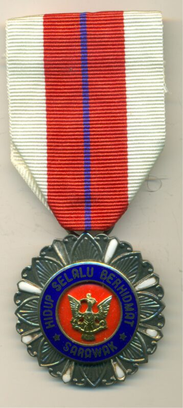 Malaysia, Sarawak, Meritorious Service Medal 38mm by Spink & Son, silver-gilt, silver & enamel. EF