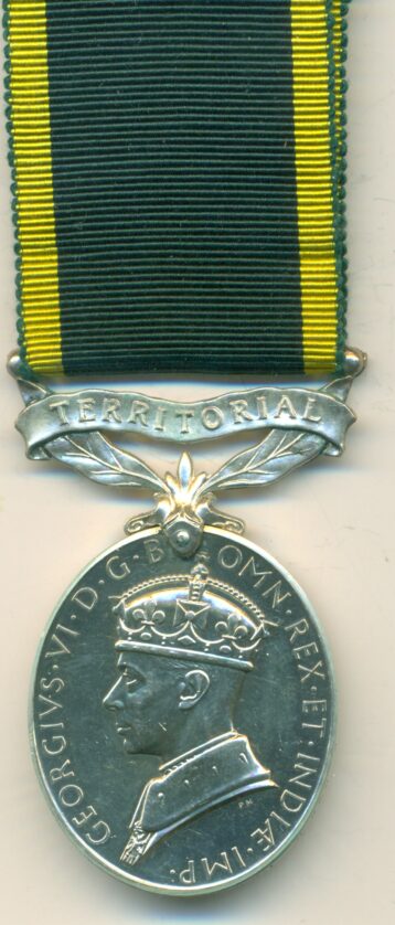 Efficiency Medal 1930, G.VI.R. 1st type. 5109369 Private. J. L. Brown. Royal Warwickshire Regiment.  EF