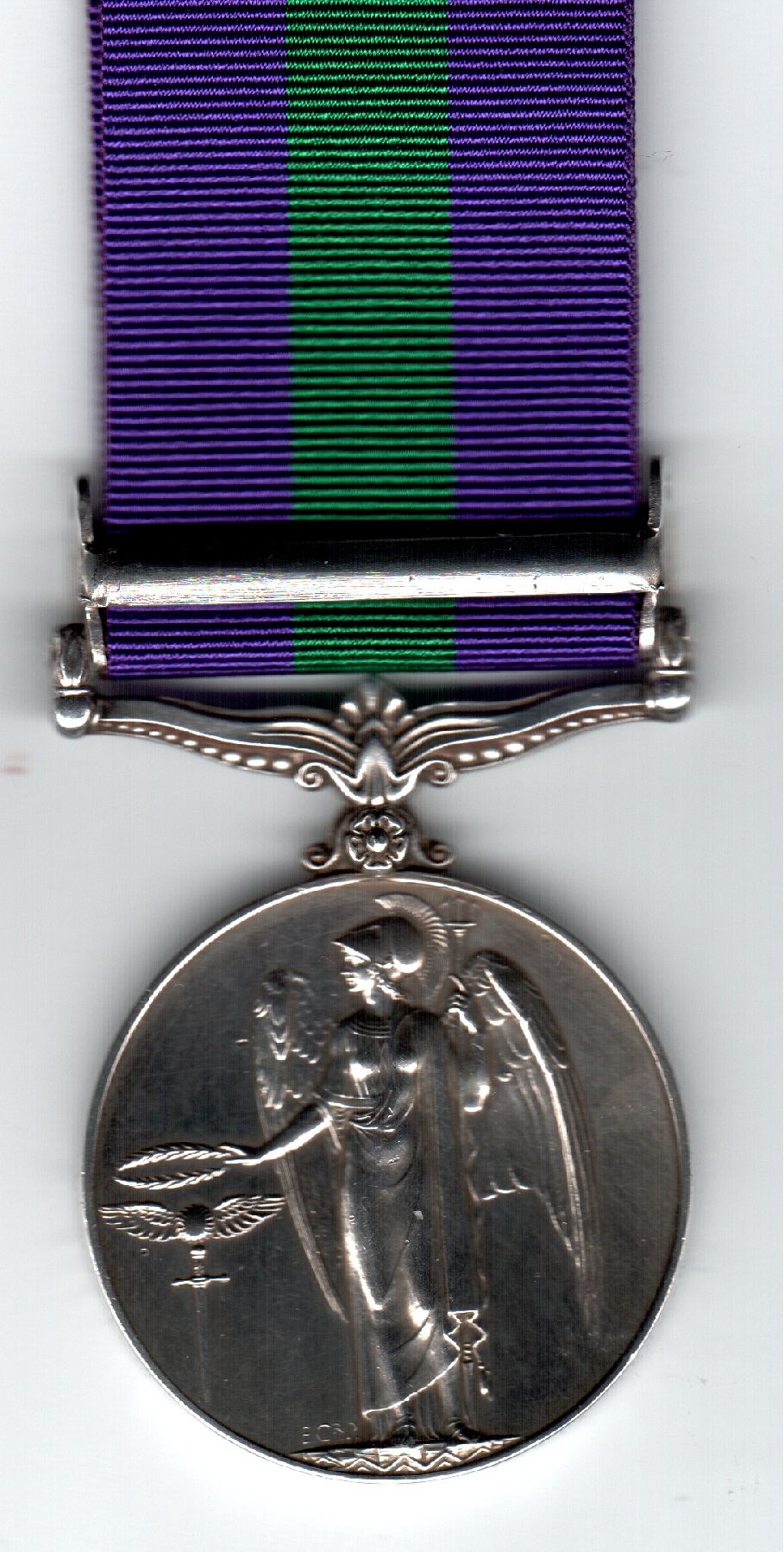 General Service Medal 1918-1962, 3rd issue George VI IND IMP:1 clasp Palestine 5045606 Private T.H. Halfpenny North Stafford Regiment. EF - Image 2