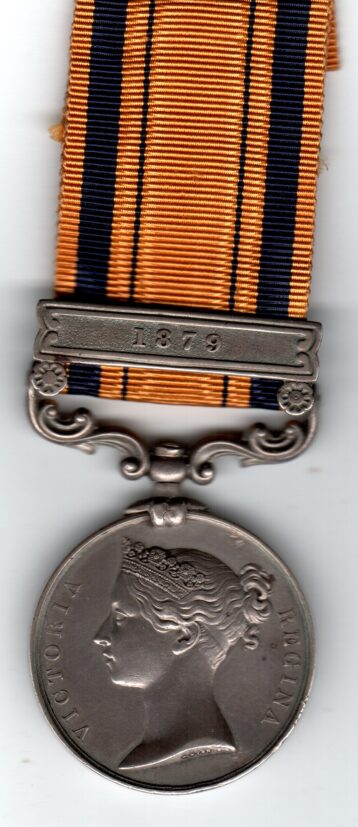 South Africa Medal 1877-1879, 1 clasp, 1879 Trooper F. Botha E/3rd Cape (Mounted )Yeomanry. VF/GVF