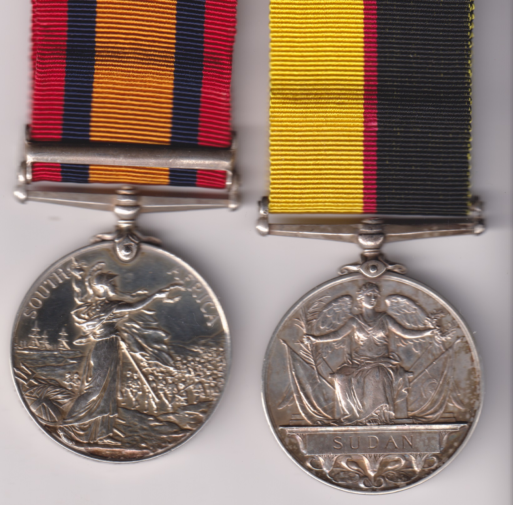 Queen's Sudan Medal 1896-1898, (9479 L/Cpl. J.J. Wood R.A.M.C.) Queen's South Africa Medal 1899-1902, 1 clasp Natal, (9479 Cpl. J.J. Wood R.A.M.C.) 9479 Corporal J.J. Wood Royal Army Medical Corps. GVF - Image 2