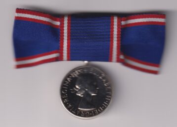 Royal Victorian Medal, Elizabeth II issue 2nd type Dei: Gratia: Silver, unnamed as issued, Ladies issue on a bow. EF