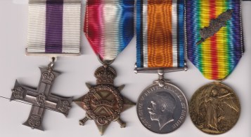 Military Cross, G.V.R., unnamed as issued; 1914-15 Star (49 Cpl A. A. Barrett. R. Fus:); British War and Victory Medals, with M.I.D. oakleaf (Capt. A. A. Barrett.) Captain A. A. Barrett, Royal Berkshire Regiment, late Royal Fusiliers.  EF