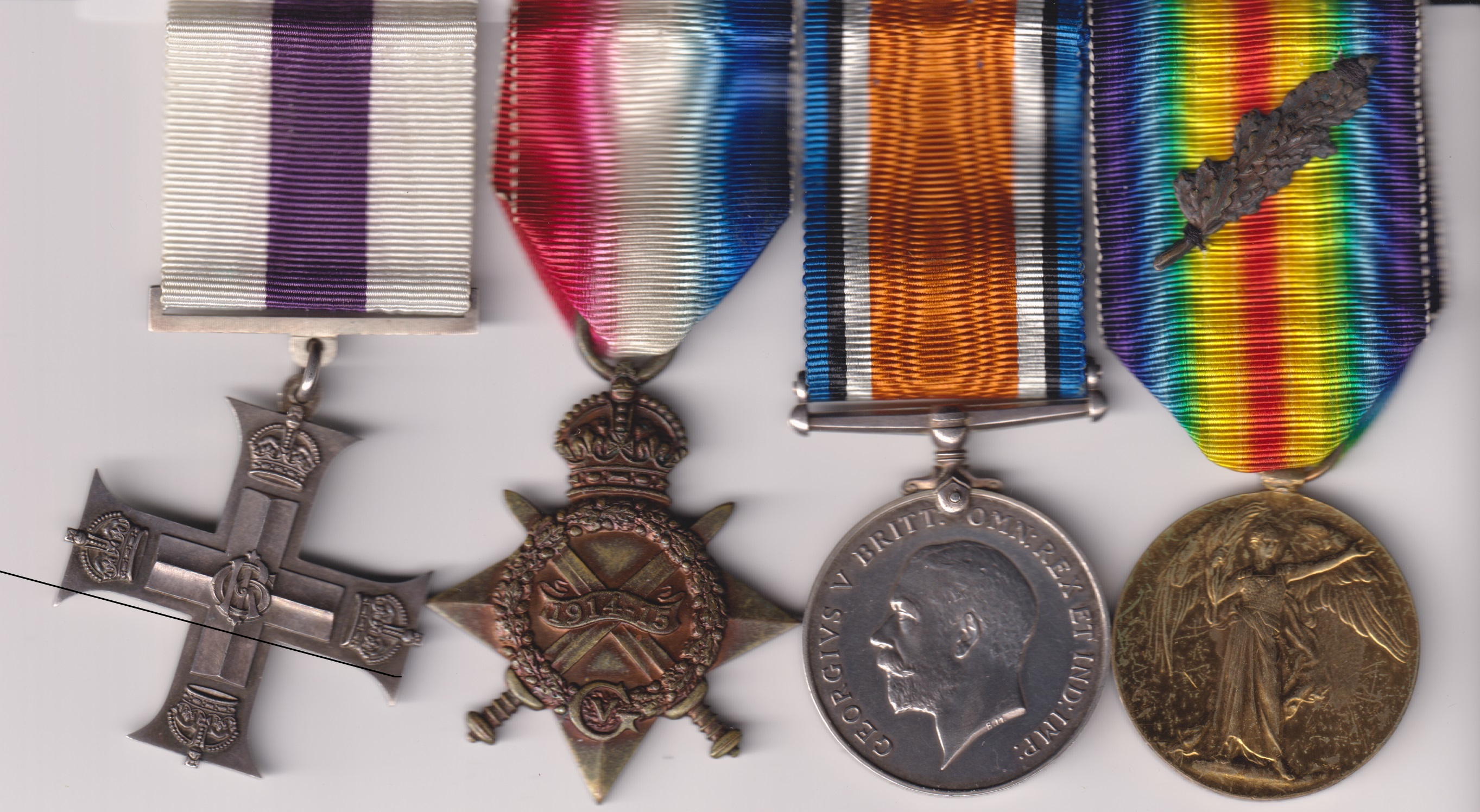 Military Cross, G.V.R., unnamed as issued; 1914-15 Star (49 Cpl A. A. Barrett. R. Fus:); British War and Victory Medals, with M.I.D. oakleaf (Capt. A. A. Barrett.) Captain A. A. Barrett, Royal Berkshire Regiment, late Royal Fusiliers. EF