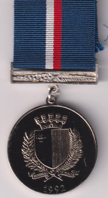 Malta George Cross 50th Anniversary Medal, with box of issue and complement slip  EF