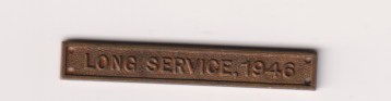 Special Constabulary Long Service Medal 1919, original Long Service Clasps, Long Service, 1946.