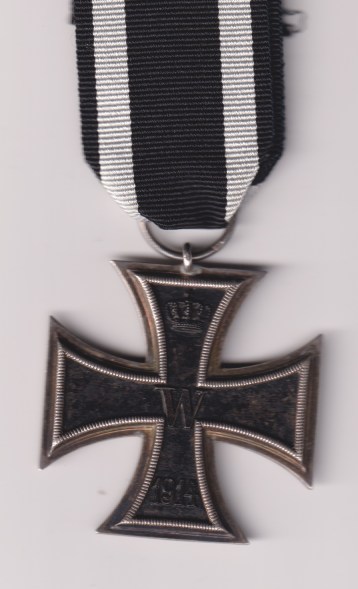 Iron Cross, Germany, ring stamped 'F' or 'FH'. W.W.1 period  GVF