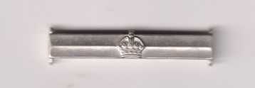 Military Cross King's Crown 2nd Award bar copy in silver.