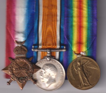 1914-15 Star, (17341 Pte. A.L.H. Tutty Yorks. L.I.) British War Medal, Victory Medal,  (17341 Pte. A.L.H. Tutty Yorks. L.I.) 17341 Private  A.L.H. Tutty Yorkshire Light Infantry  GVF