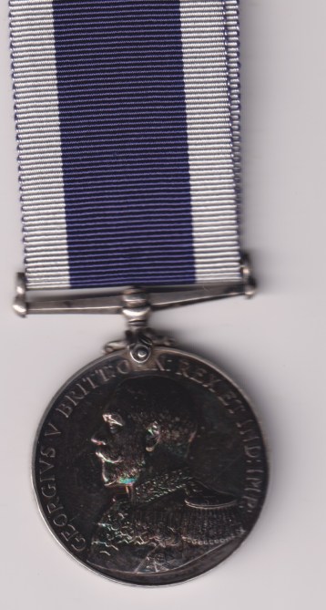 Royal Navy Long Service and Good Conduct Medal, George V, 1st type Admirals bust, 1911-1930. 285100 SN Corporal 1 Class Royal H.M.S. Ford. VF/GVF
