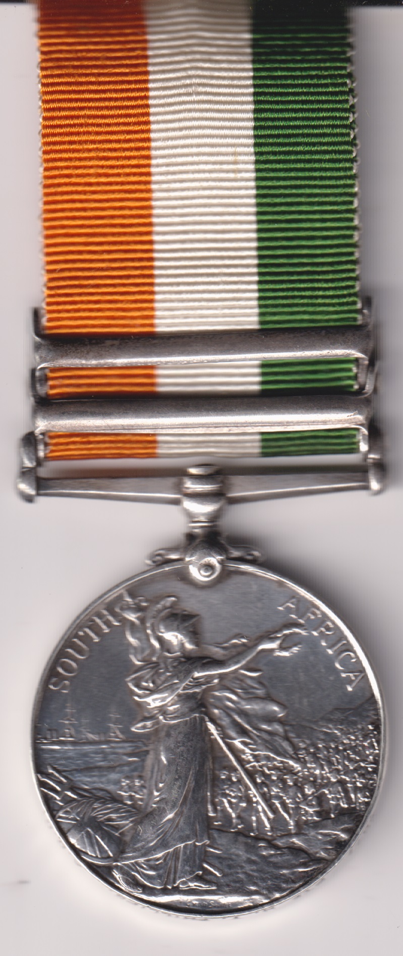 King's South Africa Medal 1901-1902, 2 clasps, South Africa 1901, South Africa 1902. 2877 Private H.T. Phillips Army Ordnance Corps. GVF - Image 2