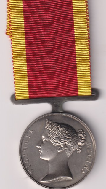 China, 1842, with original straight bar suspension John Wheeler, H.M.S. Nimrod. Suspender at sometime refitted. EF