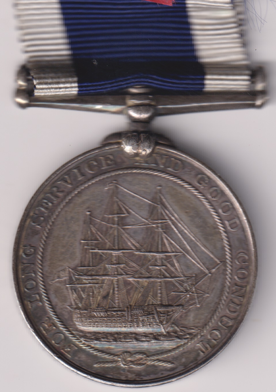 Royal Navy Long Service and Good Conduct, V.R., narrow suspension, No. 3305 Plymo. Sergeant Joseph Gilbert Royal Marine Light Infantry. GVF - Image 2