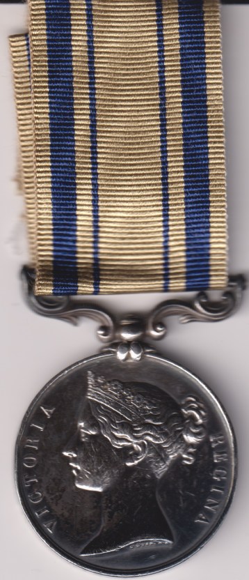 South Africa Medal 1834-1853, Third Kaffir War. George Jordan 1st battalion Rifle Brigade. Fine/VF