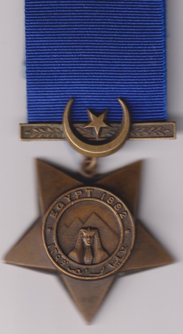 Khedive's Star 1882-1891, Dated 1882. Unnamed as issued.  VF