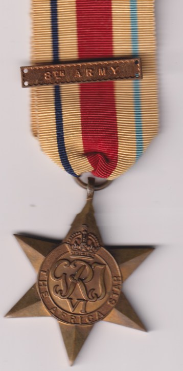 Africa Star, 8th Army Clasp. Mint