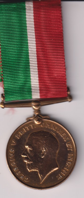 Mercantile Marine War Medal 1914-1918.  John Gilbert.  EF