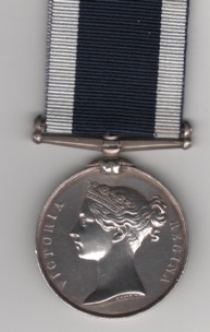 Royal Navy Long Service & Good Conduct  V.R., narrow suspension, engraved naming , Leading Stoker  E. Salter  Royal Navy H.M.S. Devastation.   GVF