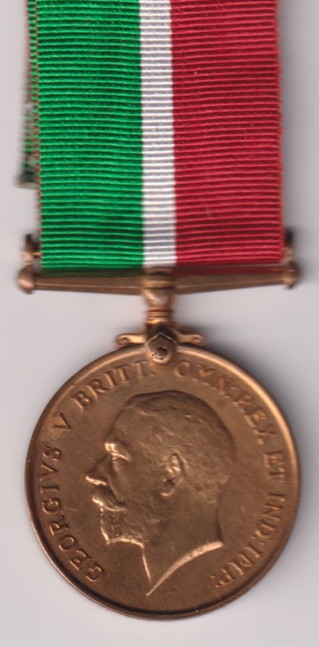 Mercantile Marine War Medal 1914-1918. Jalal Terookhan.  Choice EF