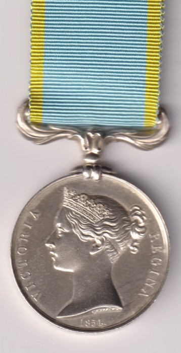 Crimea War Medal 1854-1856 Unnamed as officially issued to the Royal Navy or Royal Marines, no clasp. GVF/EF