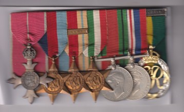 Unnamed Group : Most Excellent Order of the British Empire Officers O.B.E., 2nd type (military), 1939-45 Star, Africa Star, 8th Army clasp, Italy Star, Defence Medal, War Medal, Efficiency Decoration 1930, George VI issue, 2nd Type bar Territorial, reverse dated 1951. EF