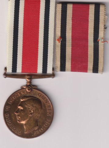 Constabulary Long Service Medal 1919, George VI issue, 2nd type 'Fid Def. 1948-1952 Frederick T.J. Lipscombe, original ribbons showes trace of a clasp on the ribbon. Rare  EF