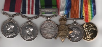 Distinguished Conduct Medal, G.V.R. (242018 Pte. W. Anderson. 1/5 Sea: Highrs:); Military Medal, G.V.R. (42018 Pte. W. Anderson. 1/5 Sea: Highrs:); India General Service 1908-35, 1 clasp, North West Frontier 1908 (10357 Pte .W. Anderson 1st. Bn. Sea. Highrs.); 1914-15 Star (A Copy) British War Medal 1914-20 (10357 Cpl. W. Anderson. Seaforth.);  Victory Medal (A Copy) Corporal W. Anderson, 1/5th (Sutherland and Caithness Highland) Battalion, Seaforth Highlanders.  GVF