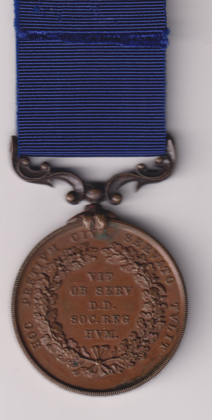 Royal Humane Society, small bronze medal (successful) (Lieut. Charles G. Coull, R.N.R., 19th Feb. 1917) EF - Image 2
