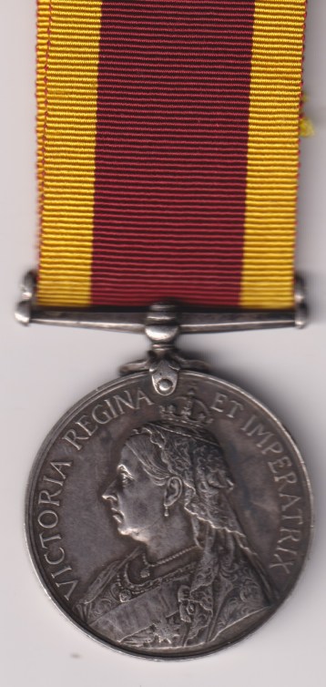 China War Medal 1900, no clasp, Stoker M. S. Keogh  Royal Navy H.M.S. H.M.S. Bonaventure. Edge nick reverse V.F.