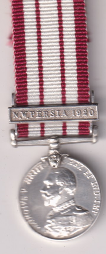 Naval General Service Medal 1915-1962, 1st issue George V, swiveling suspender, 1 clasp N.W. Persia 1920. rare, VF