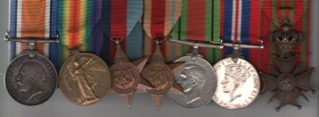 British War Medal, Victory Medal (Lieut. E. A. Barclay-Smith); 1939-45 Star; Africa Star; Defence Medal, War Medal, Belgium, Croix de Guerre, Lieutenant E. A. Barclay-Smith, Royal Engineers. GVF.