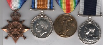 1914-15 Star (M.5706, C. H. Lister, E.R.A.,4. R.N.); British War Medal, Victory Medal, (M.5706 C. H. Lister. E.R.A. 4 R.N.); Royal Navy Long Service and Good Conduct Medal, George V, 1st type Admirals bust, 1911-193 (M.5706 C. H. Lister. C.E.R.A. 2. H.M.S. Yarmouth) Chief Engine Room Artificer C. H. Lister, Royal Navy  H.M.S. Yarmouth.  VF.