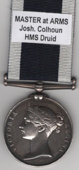 Royal Navy L.S. & G.C., V.R., narrow suspension, Master at Arms Josh Colhoun  Royal Navy H.M.S. Druid. VF