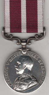 Army Meritorious Service Medal, George V issue military bust, 38734 Gunnery Sergeant B. P. Whitbread, Royal Garrison Artillery.   EF