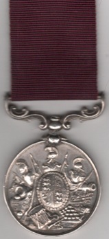 Army Long Service and Good Conduct Medal, Victoria issue, 3rd type 1874-1901, swivelling scroll suspension with smaller reverse letterin 19053. Quarter Master Sergeant Instructor of Gunnery. H. Tidey. N/4th. Bde. Royal Artillery VF