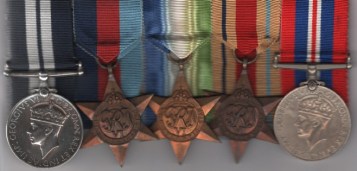 Distinguished Service Medal, G.VI.R. (JX.199905 T. Farrell. A.B.) impressed naming; 1939-45 Star; Atlantic Star; Africa Star; War Medal, Able Seaman T. Farrell, Royal Navy,