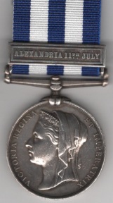 Egypt Medal 1882-1889 (dated 1882) 1 clasp, Alexandria 11th July, Able Seaman G. Kenley, Royal Navy/ Royal Fleet Reserve H.M.S. “Alexandra.” VF
