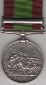 Afghanistan 1878-80, 1 clasp, Ali Musjid, 1194 Corporal. C. Chalons. 81st. Foot. VF - Image 2