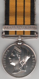 East and West Africa 1887-1900, 1 clasp, Brass River 1895. Orderley J. Sayer, Royal Navy  H.M.S. Thrush. VF