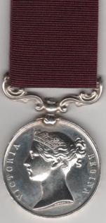 Army Meritorious Service Medal, Victoria issue, young head,  Colour Sergeant J. McCrory. 24th Foot. GVF/EF