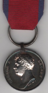 Waterloo 1815, with original steel clip and contemporary split ring suspension John Harlow, 3rd battalion 14th Regiment Foot.  Choice EF