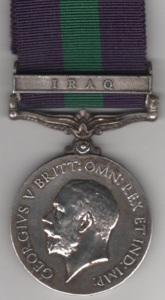 General Service 1918-62, 1 clasp, Iraq, Lieutenant-Colonel E. G. Henderson, Royal Engineers.   GVF