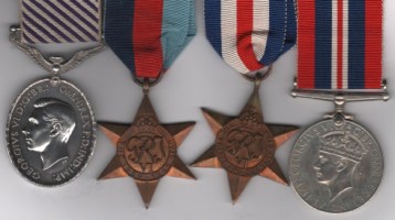 Distinguished Flying Medal, G.VI.R. (1816367 F/Sgt. G. W. Allen. R.A.F.); 1939-45 Star; France and Germany Star; War Medal. 1816367 Flight Sergeant G. W. Allen. Royal Air Force  GVF/EF